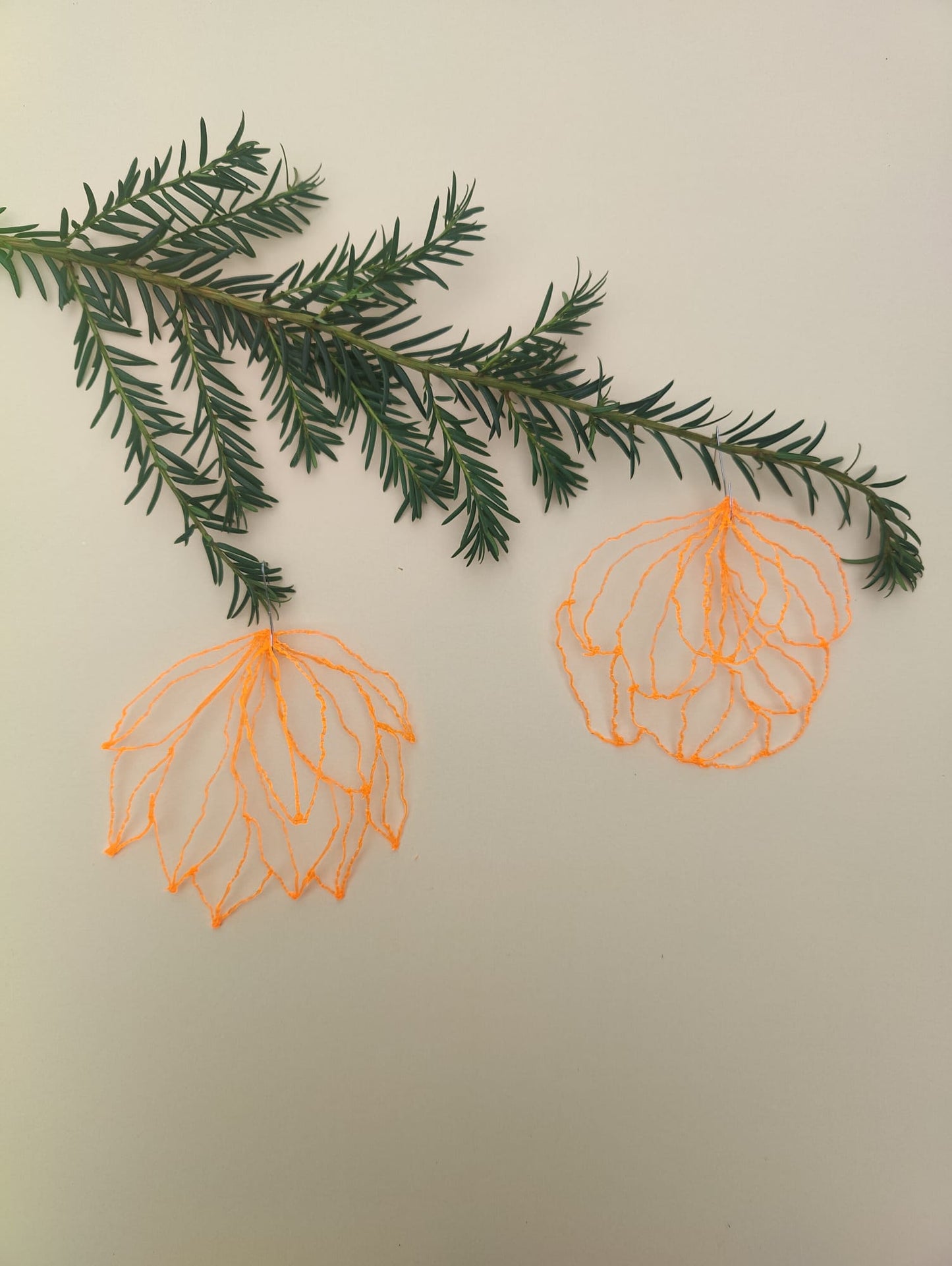 Christmas tree ornaments SET2x - Orange